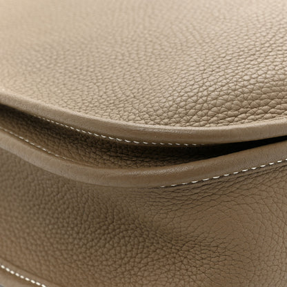Hermes Taurillon Clemence Evelyne III PM Etoupe 11 of 17