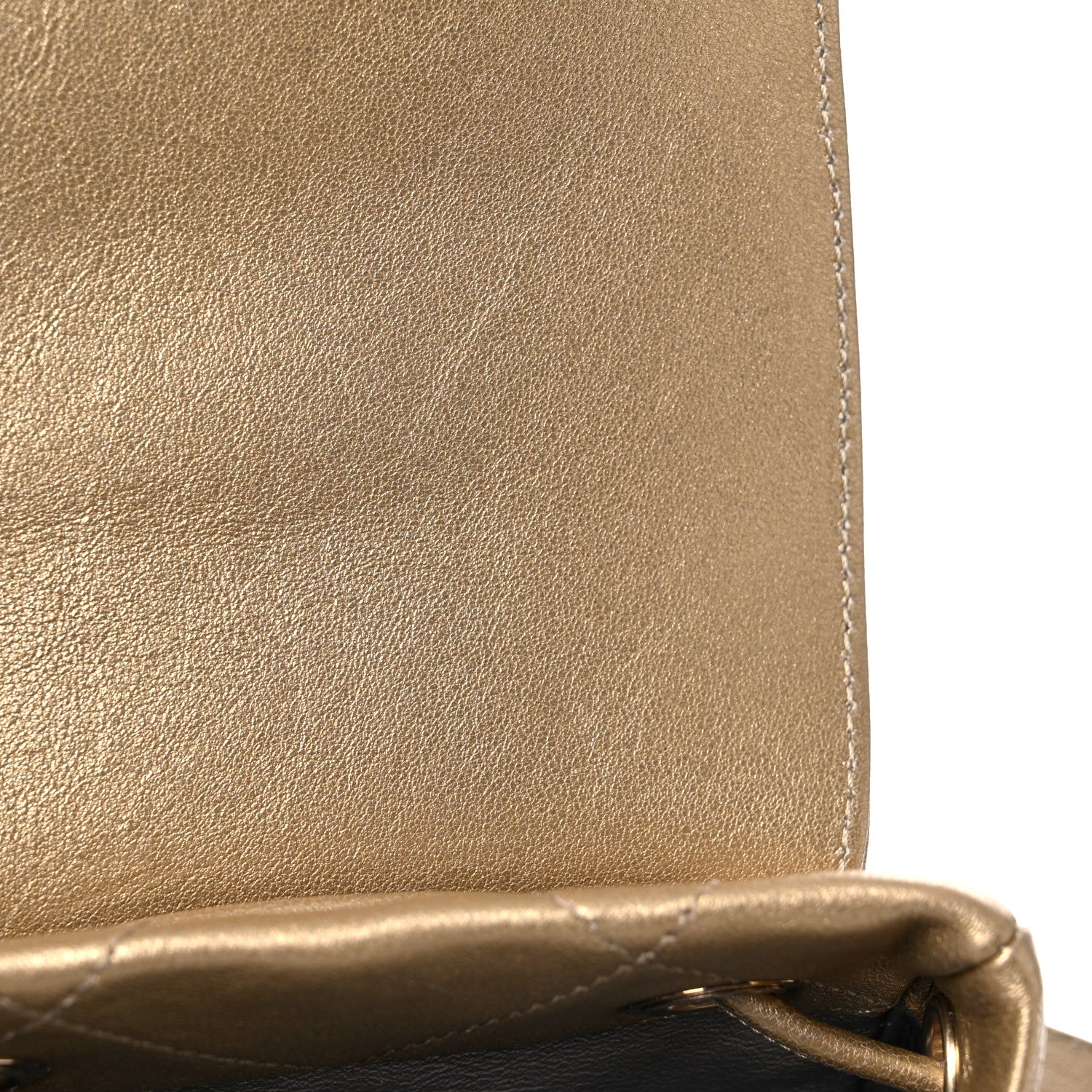 Chanel Metallic Lambskin Quilted Timeless CC Drawstring Backpack Gold 9 of 10