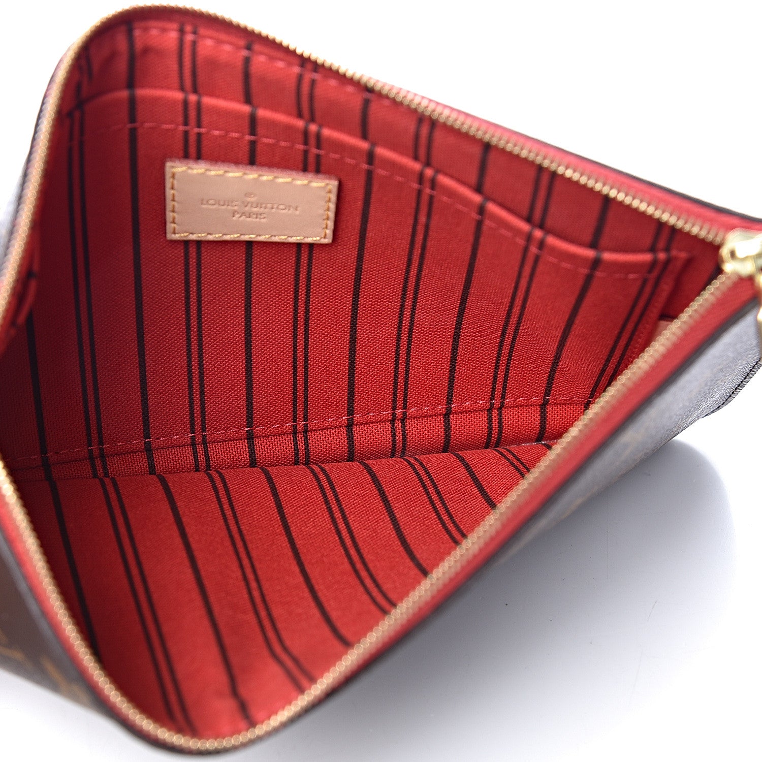 Louis Vuitton Monogram Neverfull MM GM Pochette Cherry 5 of 9