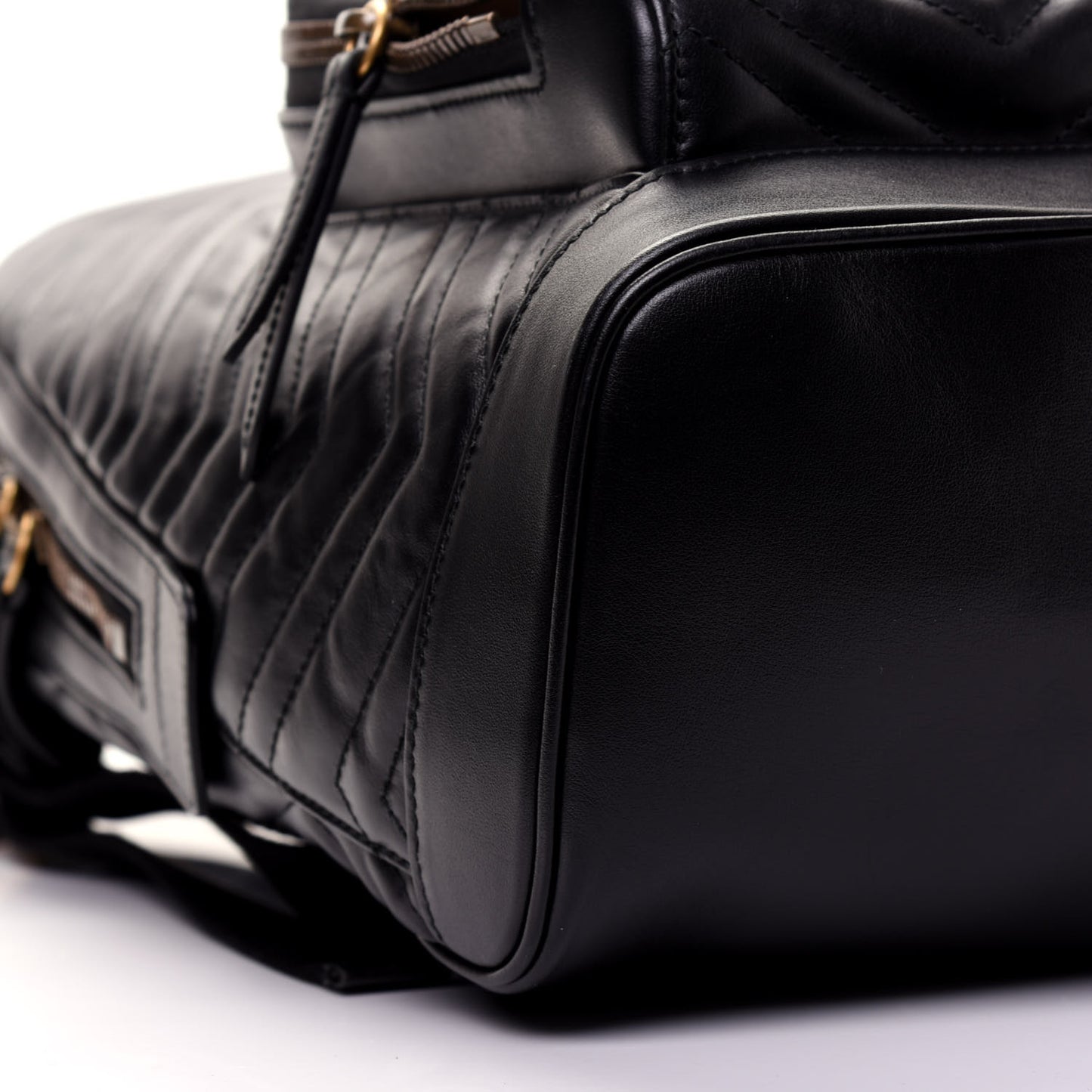 Calfskin Matelasse GG Marmont Day Backpack Black