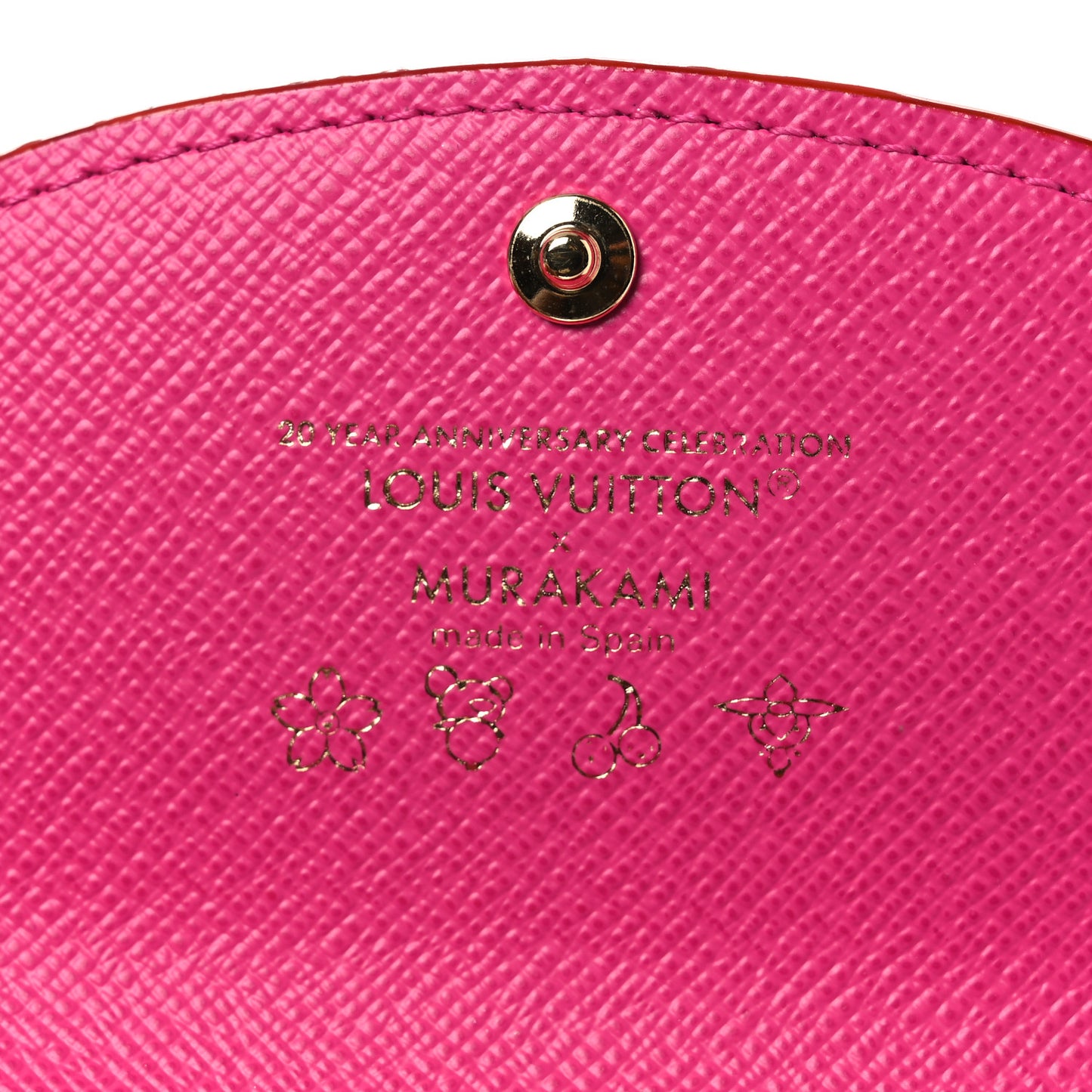 LV X TM Monogram Multicolor Rosalie Coin Purse White Kawaii Pink