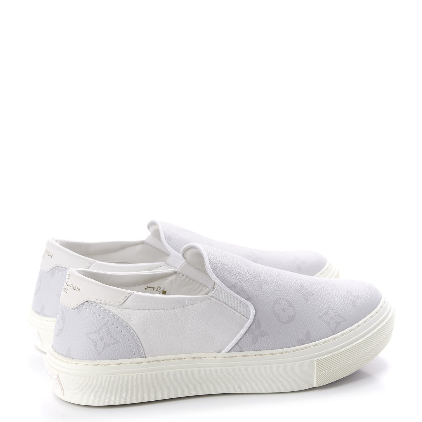 Monogram Trocadero Slip On Sneakers 5.5 White