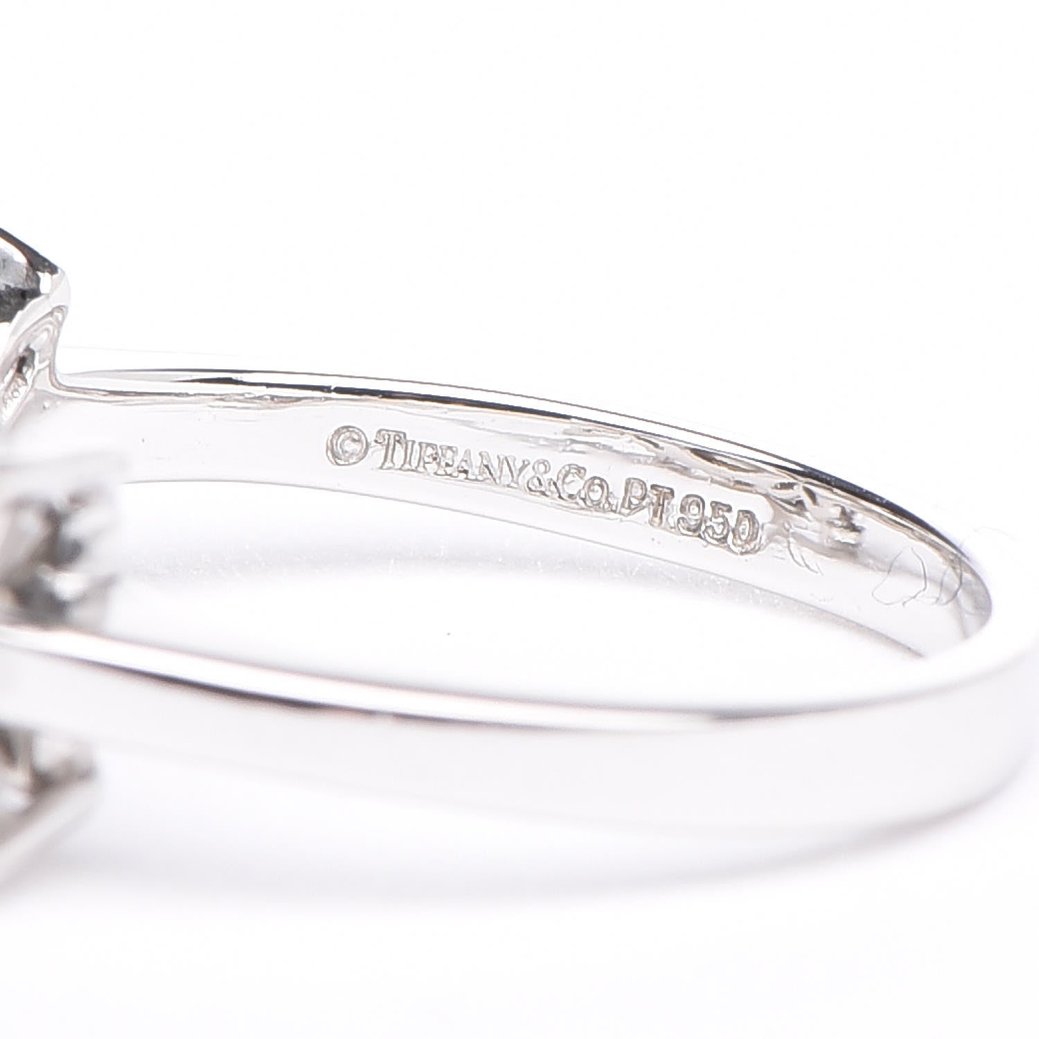 Tiffany Platinum Diamond Pearl Victoria Ring 46 3.75 5 of 5
