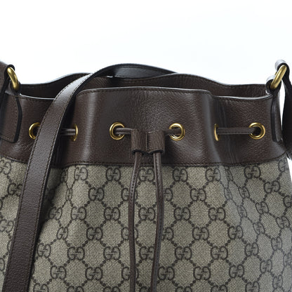 Gucci GG Supreme Monogram Web Ophidia Bucket Bag Brown 9 of 9