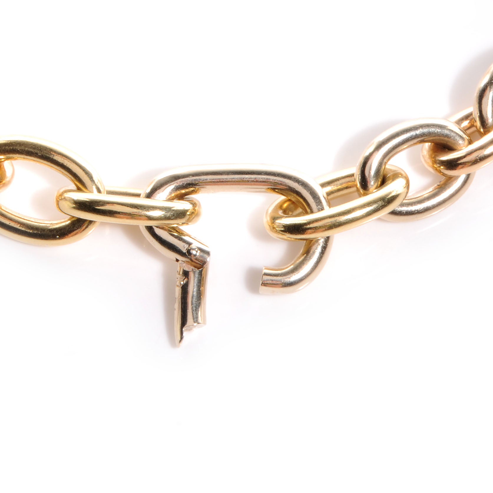 FASHIONPHILE POMELLATO18kWhiteYellowRoseGoldChainNecklace 3 of 6