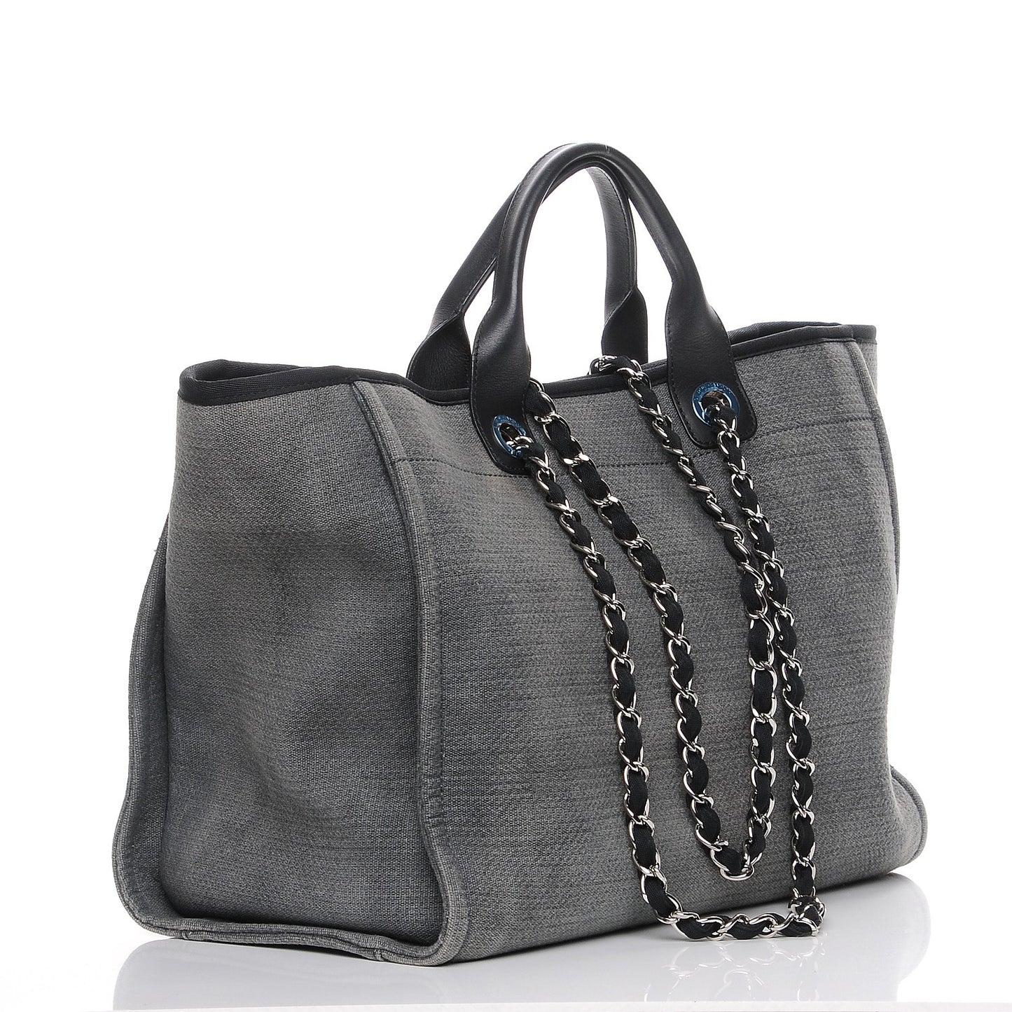 Canvas Deauville Large Tote Grey