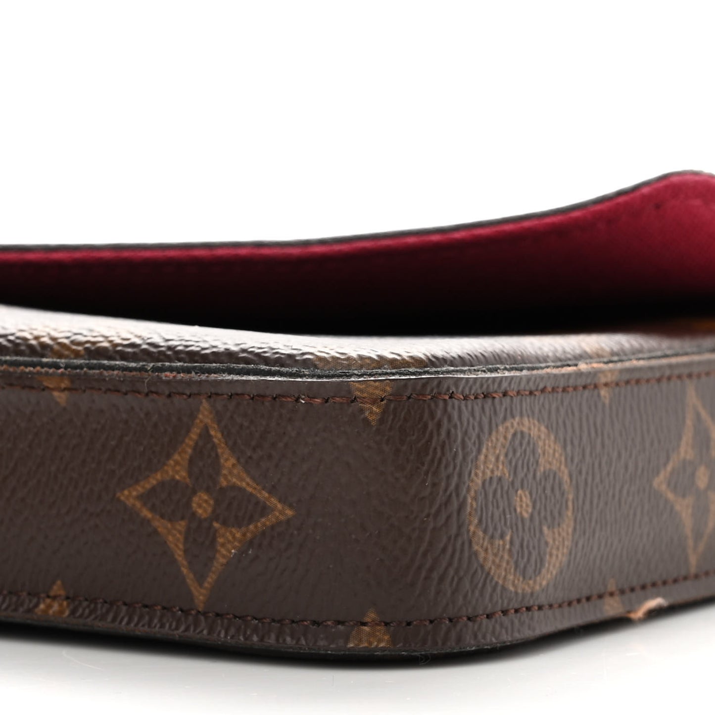Monogram Pochette Felicie Chain Wallet Fuchsia