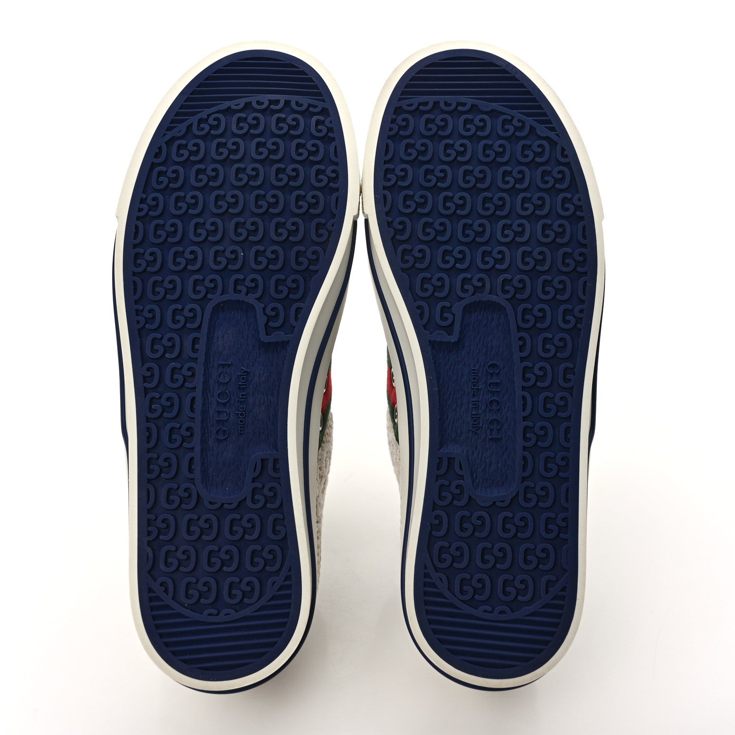 Gucci Sepang Canvas GG Monogram Web Womens 1977 Tennis Sneakers 39.5 Beige Mystic White 5 of 8