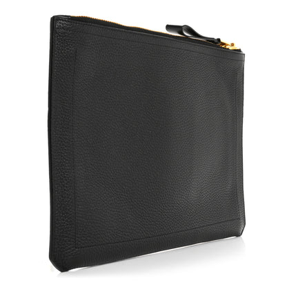 Tom Ford Calfskin Portfolio Clutch With Handle Black 3 of 9