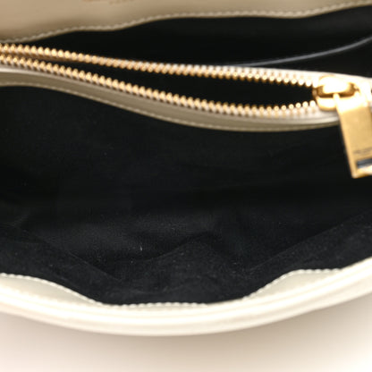 Saint Laurent Calfskin Y Quilted Monogram Small Loulou Chain Satchel Crema Soft 5 of 10