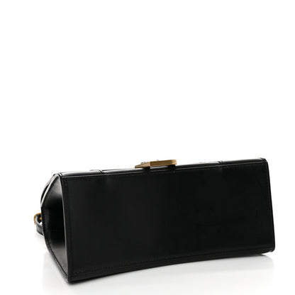 Balenciaga Shiny Box Calfskin Small Hourglass Top Handle Bag Black 4 of 11