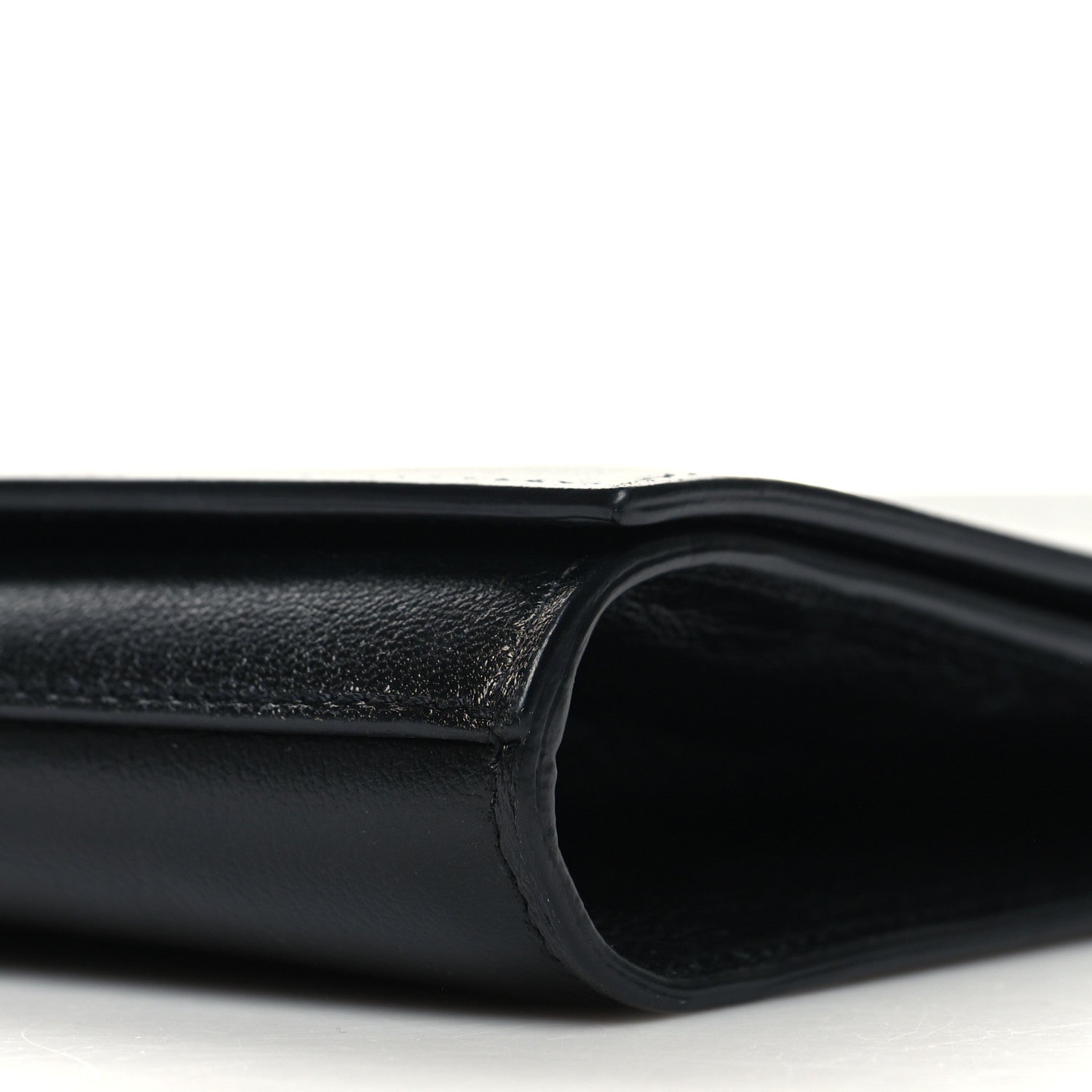 Saint Laurent Calfskin Monogram Large Belle De Jour Clutch Black 10 of 12