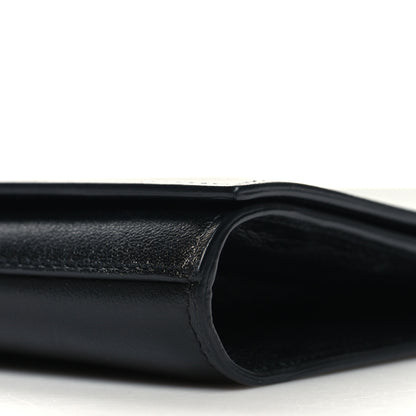 Saint Laurent Calfskin Monogram Large Belle De Jour Clutch Black 10 of 12