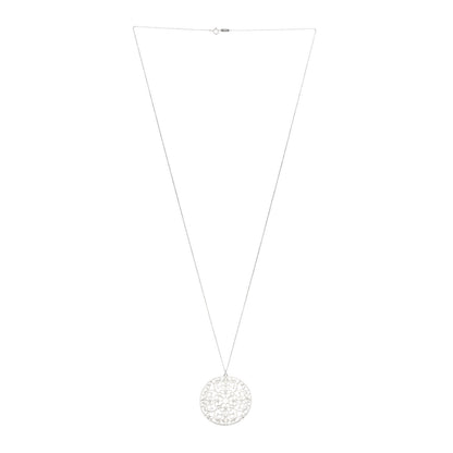 Tiffany Sterling Silver Enchant Round Medallion Pendant Necklace 3 of 4