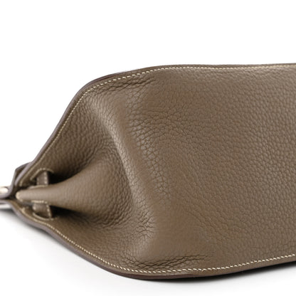 Hermes Taurillon Clemence Jypsiere 28 Etoupe 9 of 12