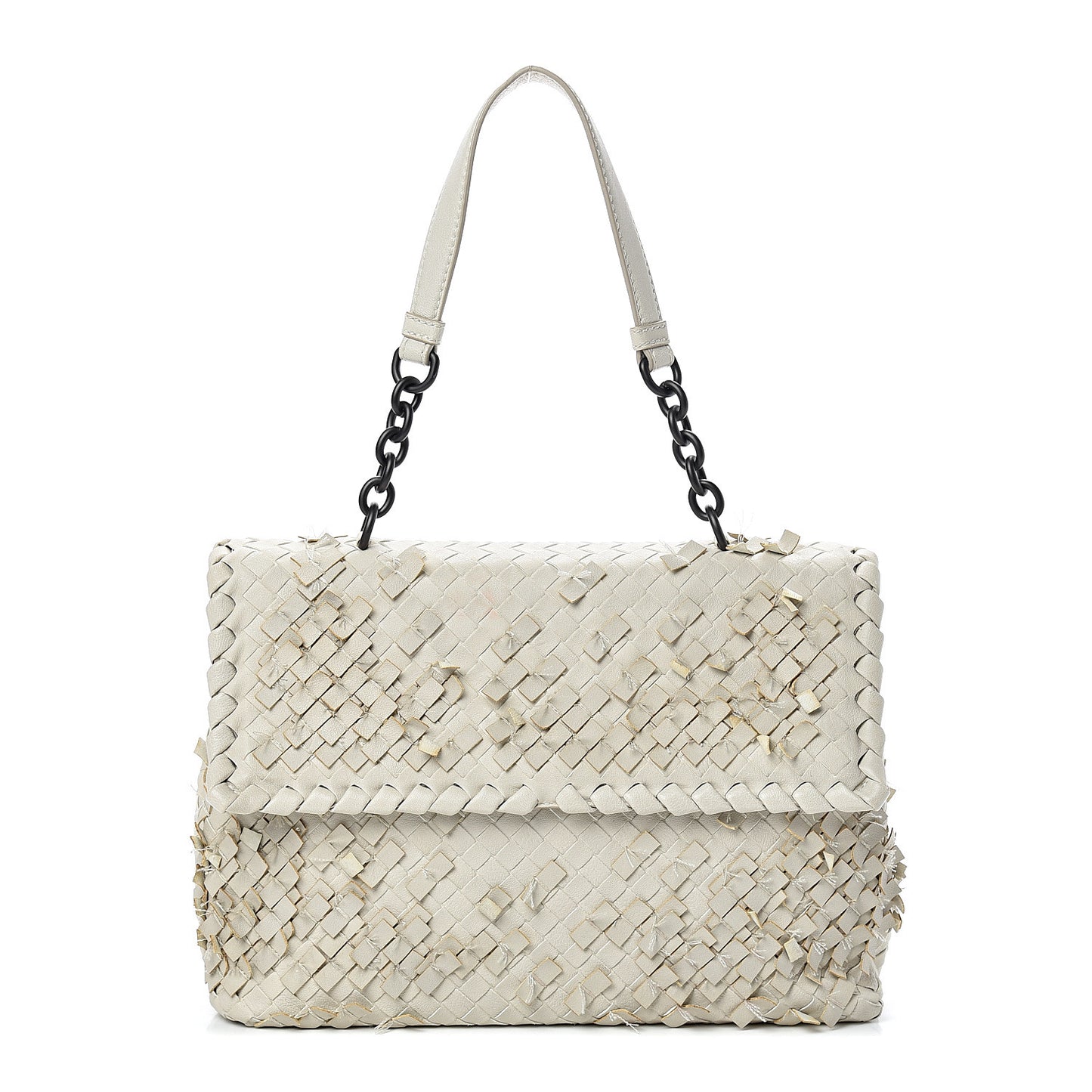 Nappa Tobu Intrecciato Olimpia Shoulder Bag Mist