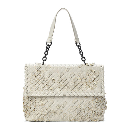 Bottega Veneta Nappa Tobu Intrecciato Olimpia Shoulder Bag Mist 1 of 11