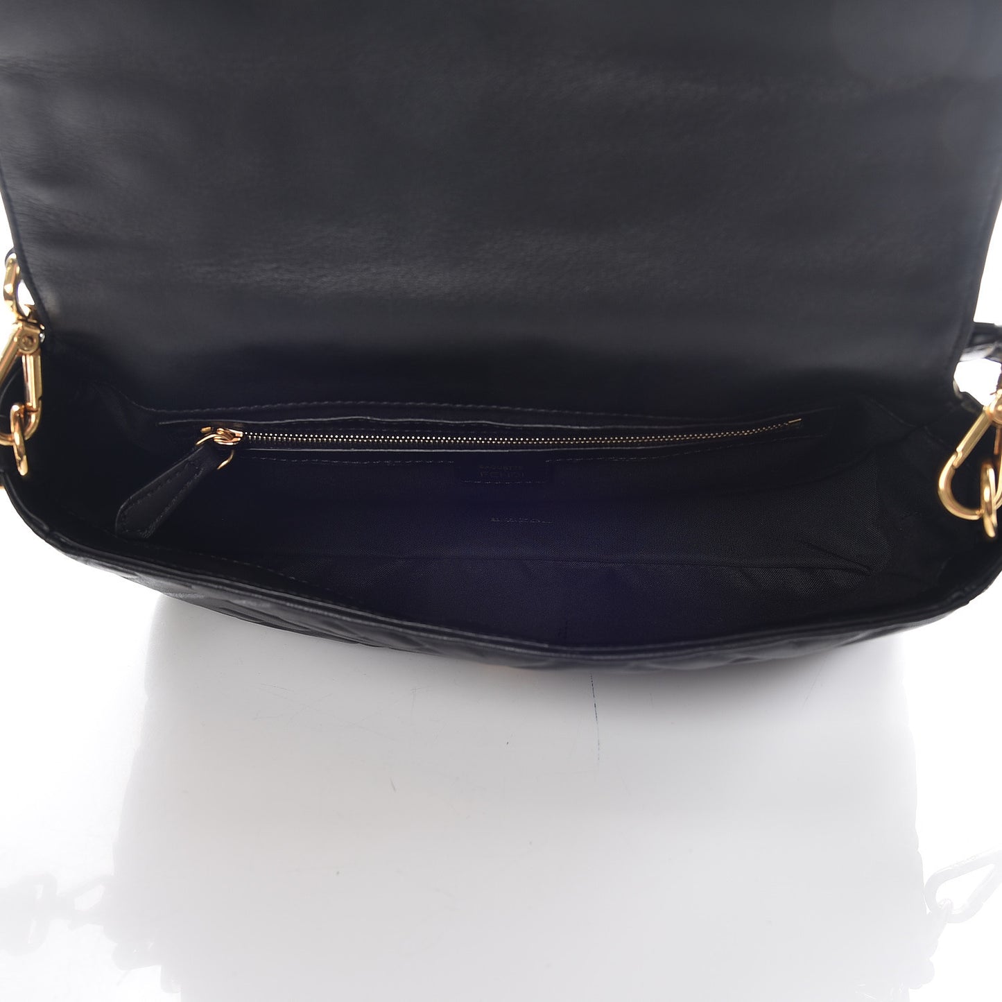 Nappa FF 1974 Embossed Baguette Black