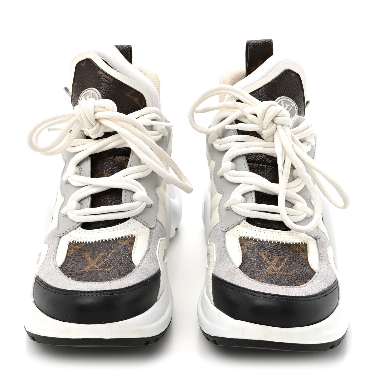 Louis Vuitton Patent Monogram LV Archlight Sneakers 38 White 3 of 12