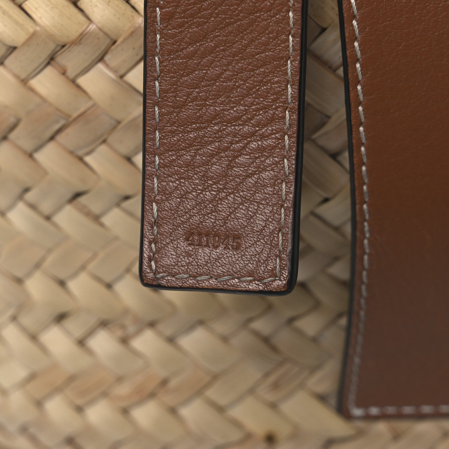 Loewe Raffia Basket Tote Bag Natural Tan 7 of 13