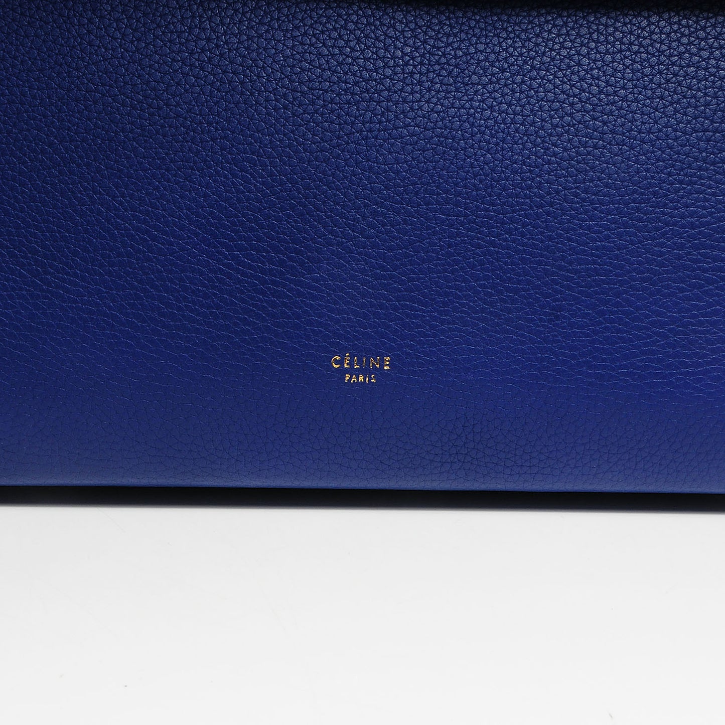 Drummed Calfskin Small Belt Bag Indigo