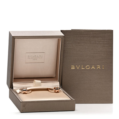 Bulgari 18K Rose Gold B.Zero1 Hoop Earrings 5 of 5