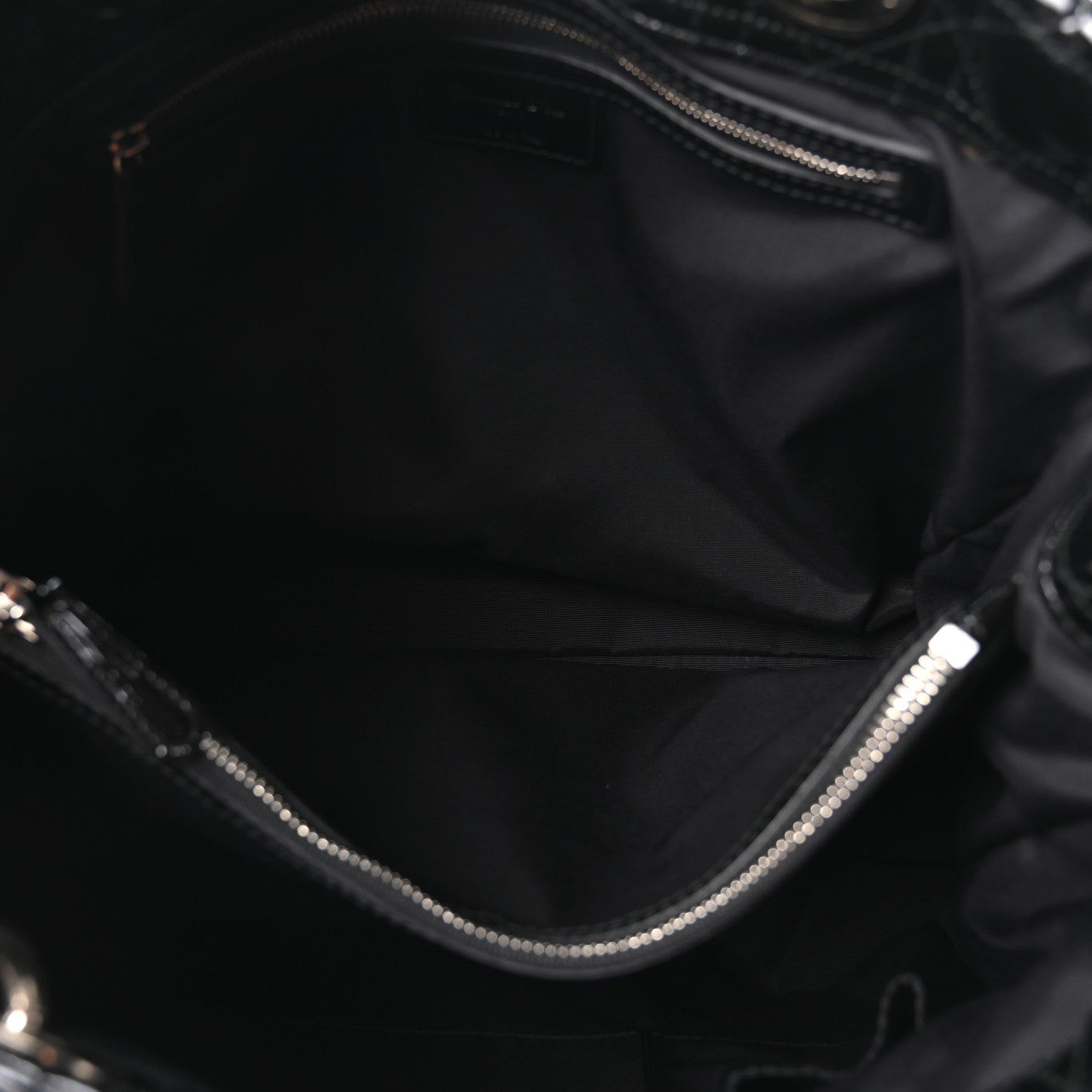 Christian Dior Patent Cannage Large Dior Soft Shopping Tote Black 5 of 10