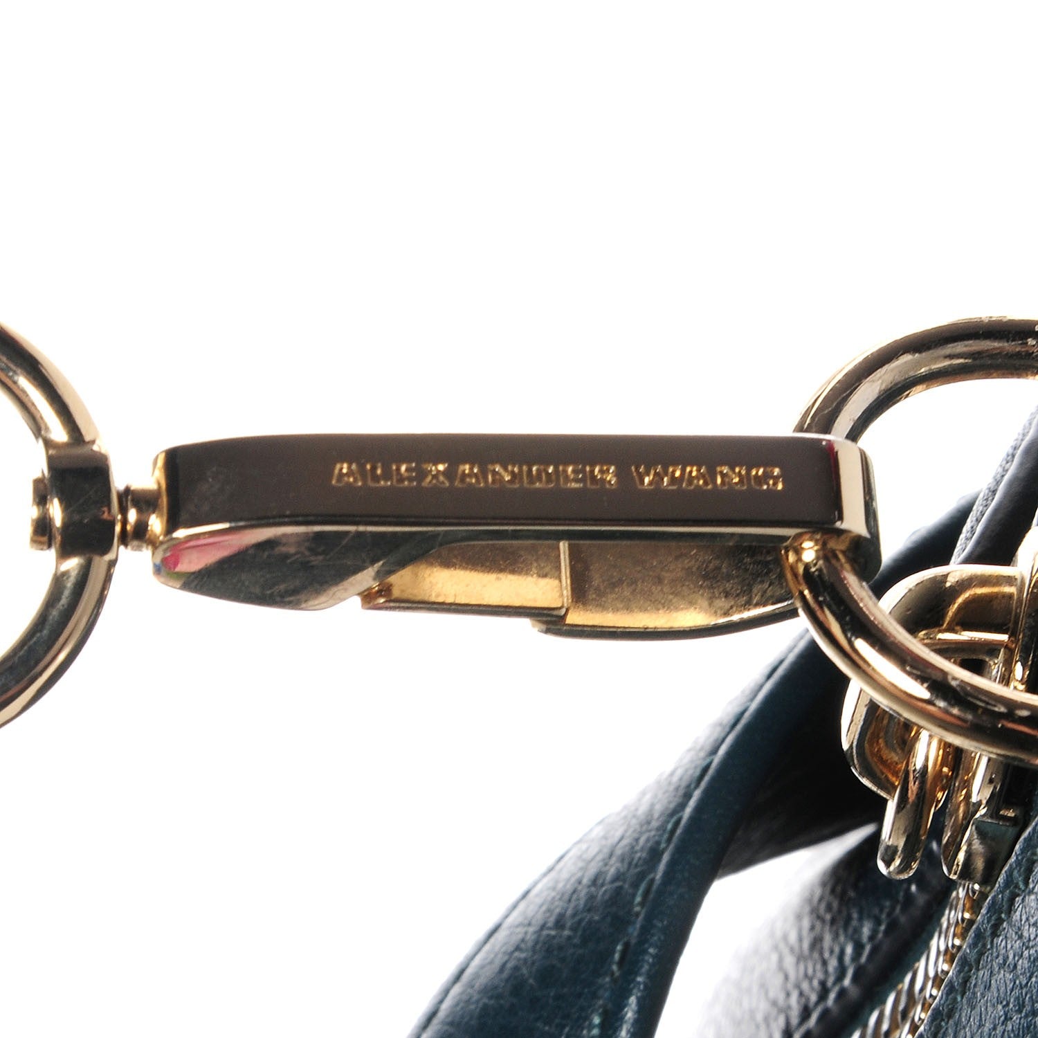 Alexander Wang Lambskin Rocco Duffel Dark Argon Pale Gold Hardware 6 of 7