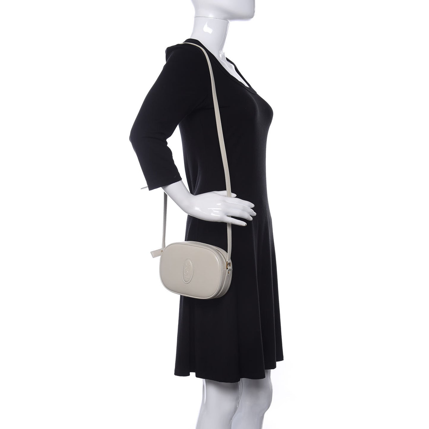 Calfskin Le 61 Camera Bag White