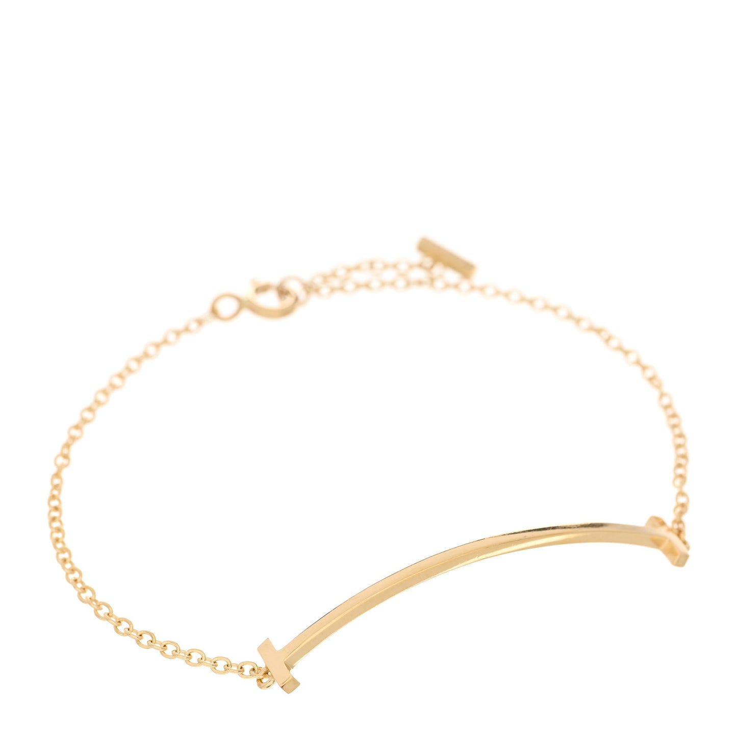 18K Yellow Gold T Smile Bracelet