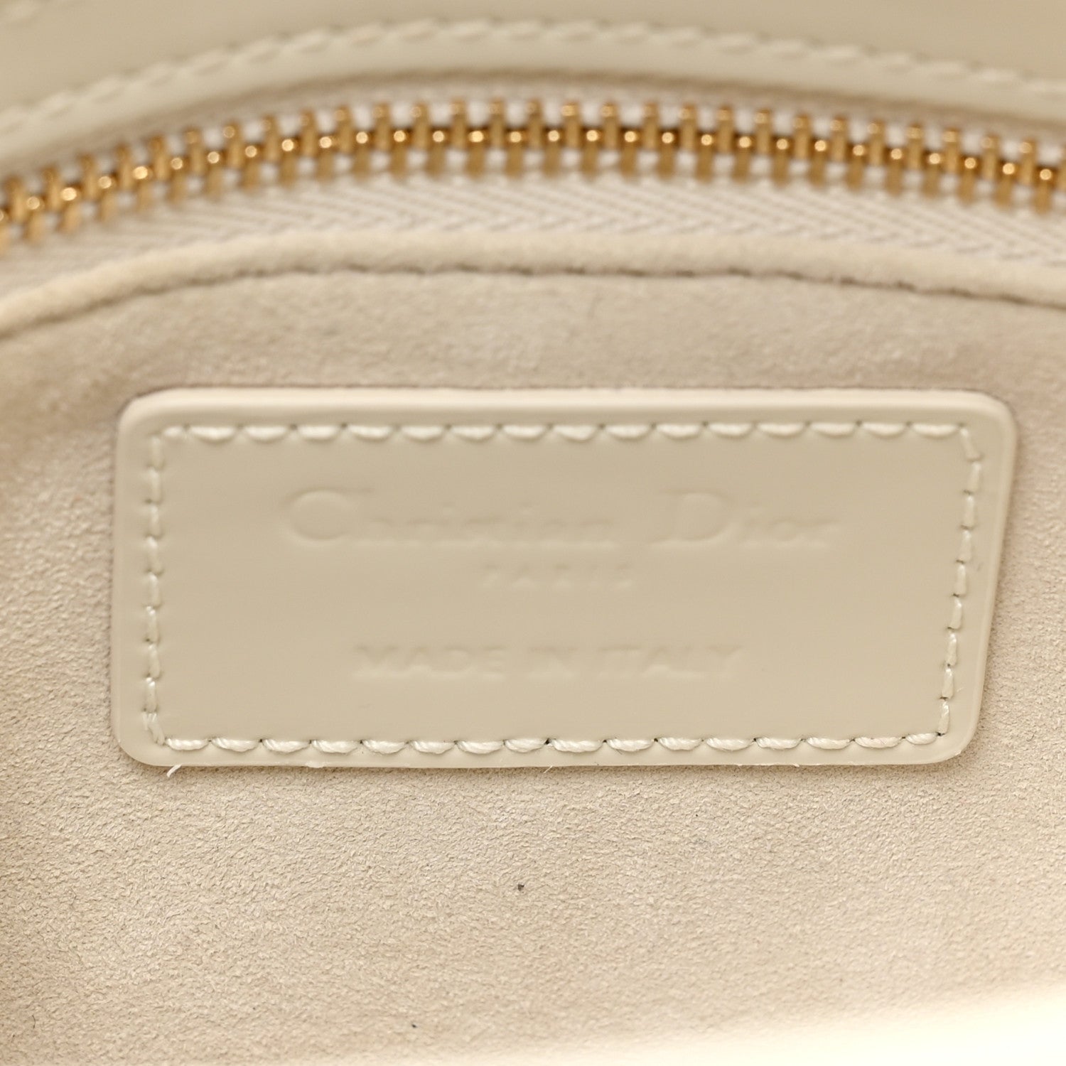 Christian Dior Patent Cannage Mini Lady Dior Latte 5 of 8