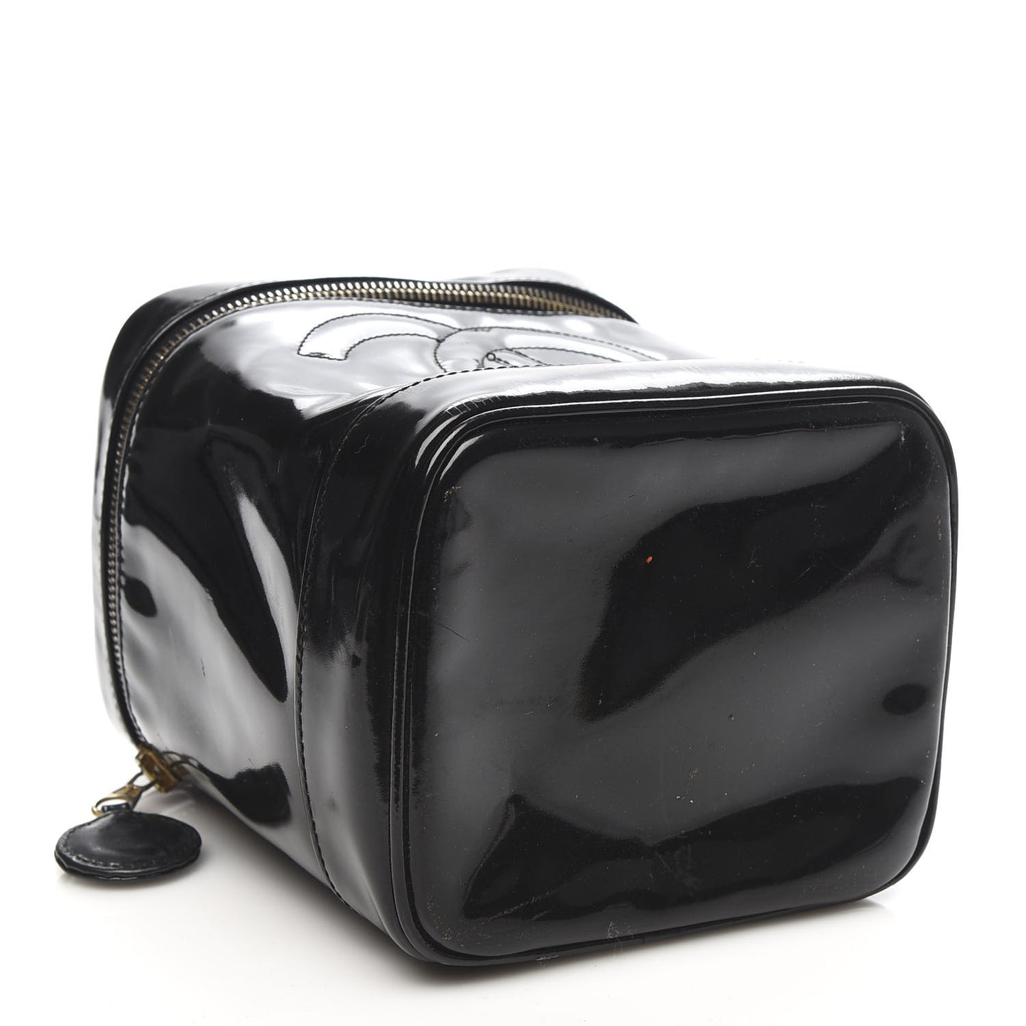Patent Vanity Cosmetic Case Black