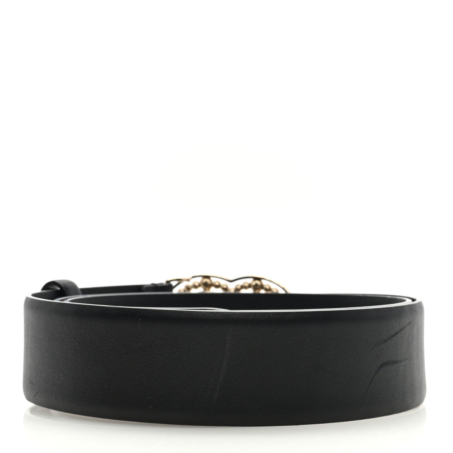 Chanel Pearl Crystal Sparkling Pearls CC Belt 90 36 Black 2 of 5