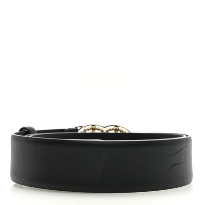 Chanel Pearl Crystal Sparkling Pearls CC Belt 90 36 Black 2 of 5