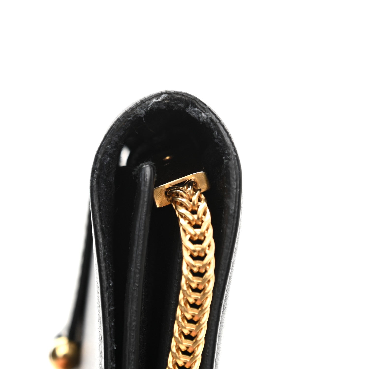 Saint Laurent Calfskin Classic Y Ligne Chain Wallet Black 11 of 13