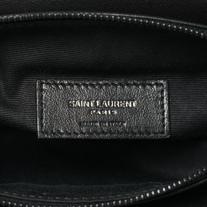 Saint Laurent Lambskin Diamond Quilted Monogram Angie Chain Bag Black 6 of 12