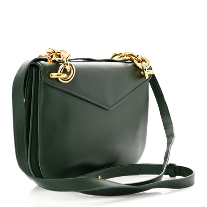 Bottega Veneta Calfskin Mount Envelope Bag Green 3 of 18