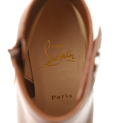 Christian Louboutin Calfskin Janis 85 Booties 37.5 Cuoio 7 of 8