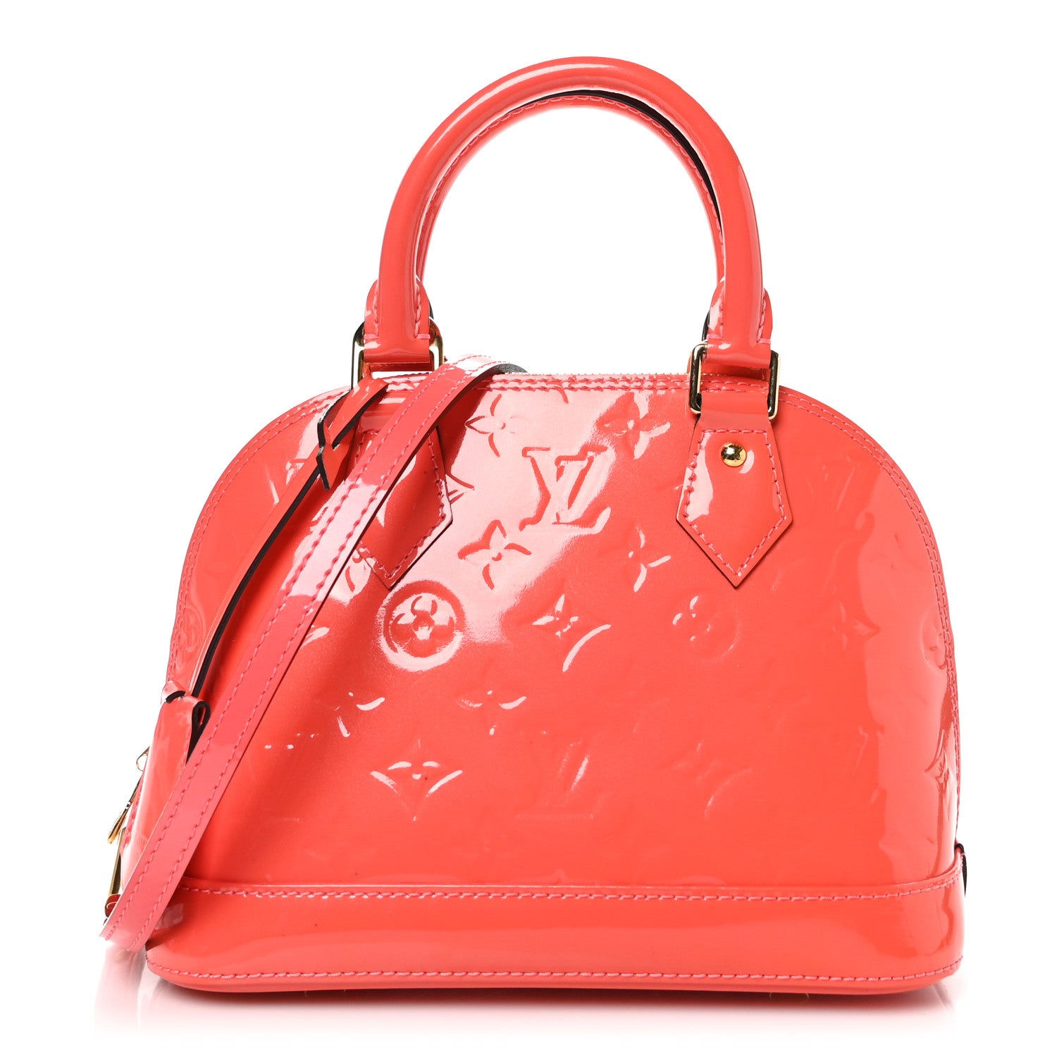 Louis Vuitton Vernis Alma BB Rose Litchi 1 of 9