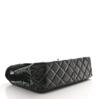 Chanel Patent Quilted Jumbo Double Flap Black 4 of 12