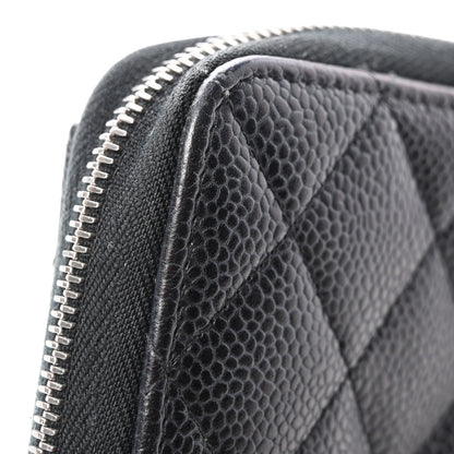 Chanel Caviar Quilted Large Gusset Zip Around Wallet Black 15 of 16