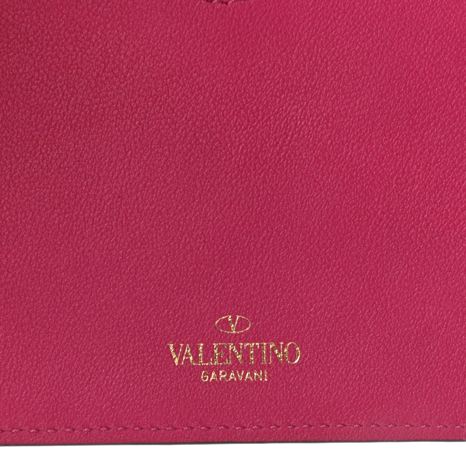 Valentino Garavani Vitello Rockstud Passport Holder Disco Pink 6 of 10