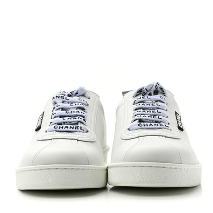 Chanel Calfskin CC Womens Sneakers 36.5 White 2 of 11