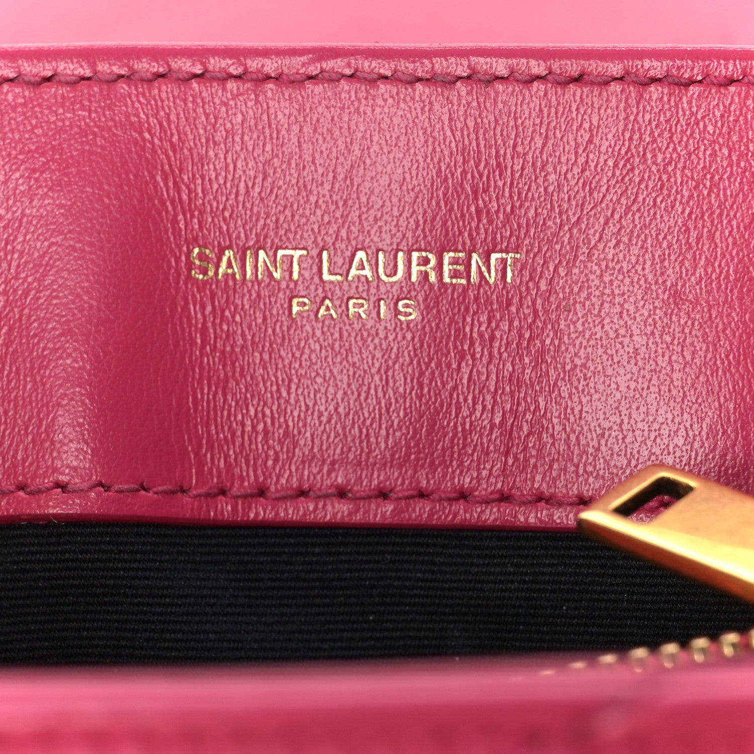 Saint Laurent Calfskin Y Quilted Monogram Small Loulou Chain Satchel Fresh Fuchsia 6 of 15
