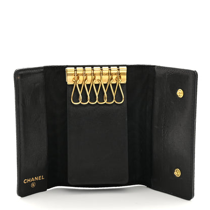 Chanel Caviar Timeless CC 6 Key Holder Case Black 5 of 8