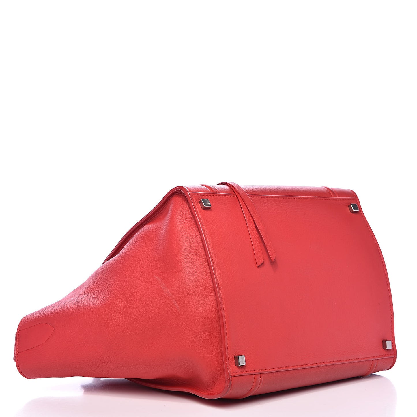 Supple Calfskin Medium Phantom Luggage Vermillion