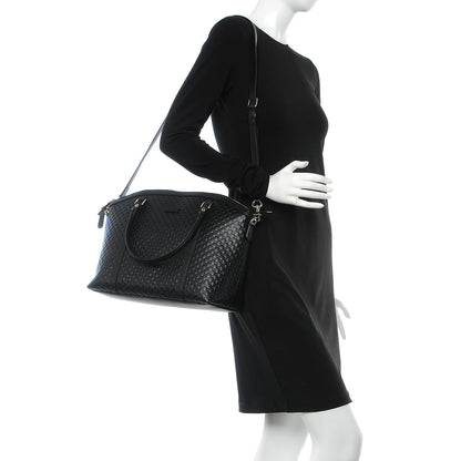 Gucci Soft Microguccissima Dome Satchel Black 3 of 9