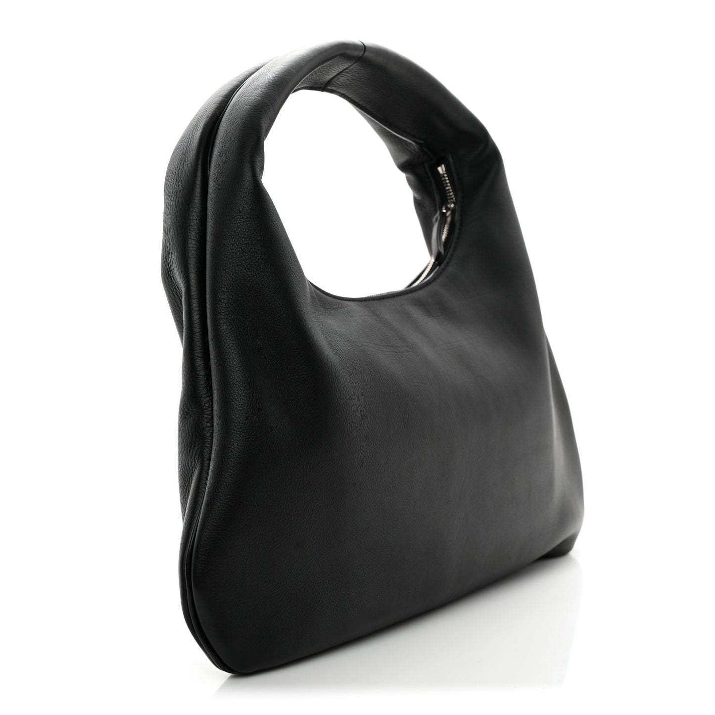 Grained Calfskin Small Everyday Shoulder Bag Black