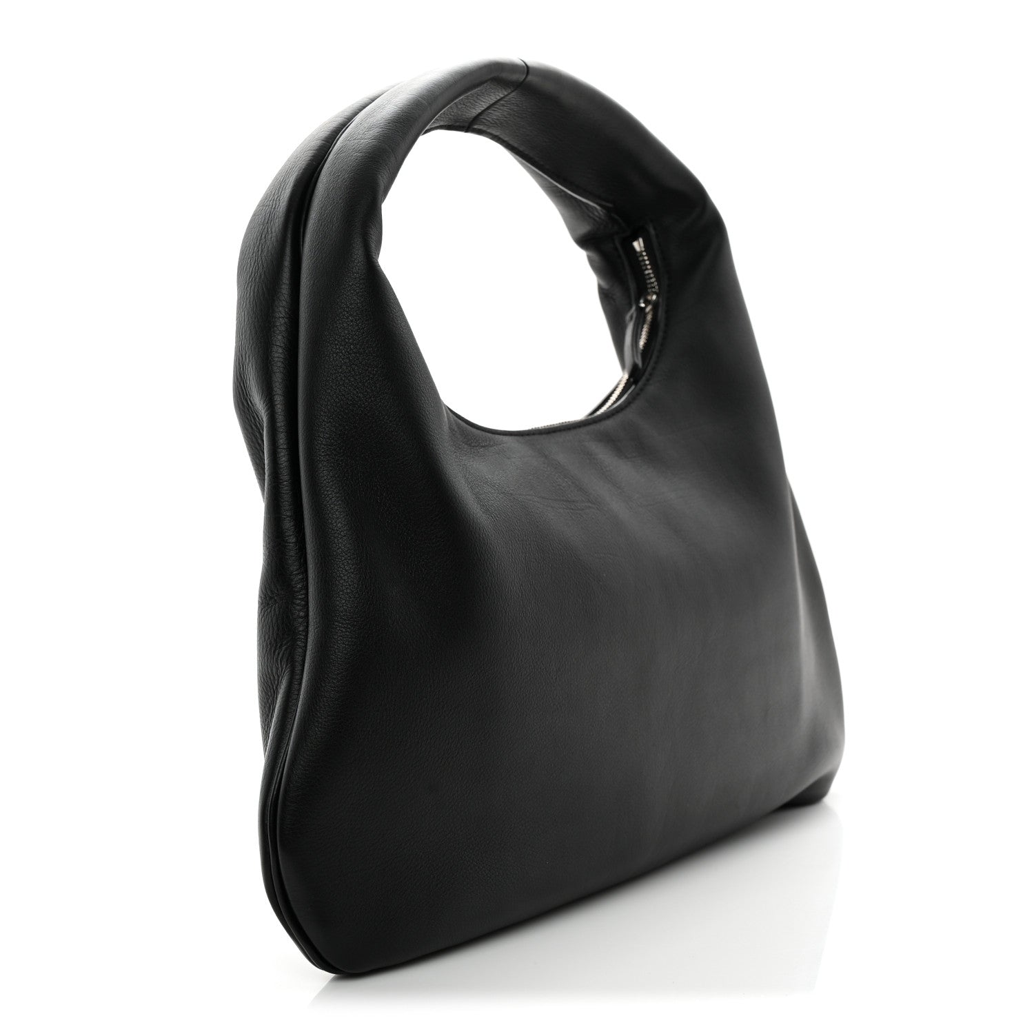The Row Grained Calfskin Small Everyday Shoulder Bag Black 3 of 9