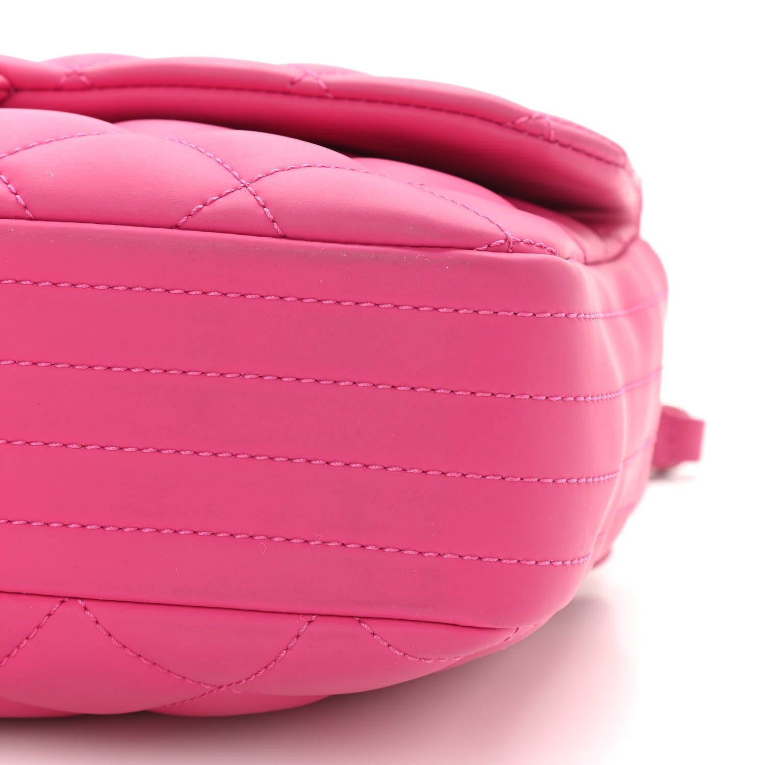 Chanel Rubber Quilted Lambskin Medium Coco Rain Flap Pink 10 of 12